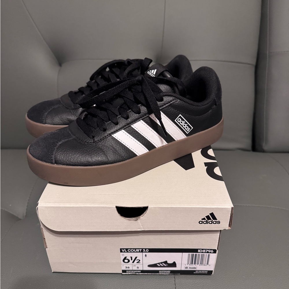Adidas Black and Brown Athletic Shoes